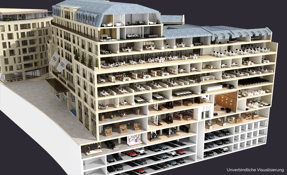 Schnitt Fassadenansicht